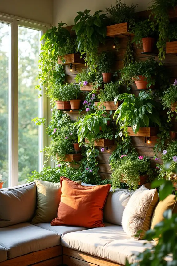 vertical garden wall elegance