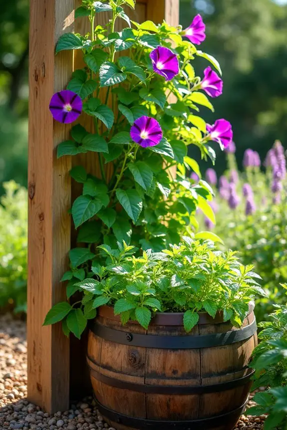vertical garden with functionality