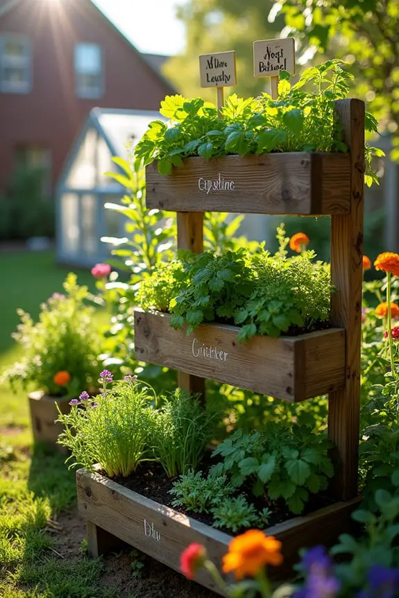vertical herb garden delight