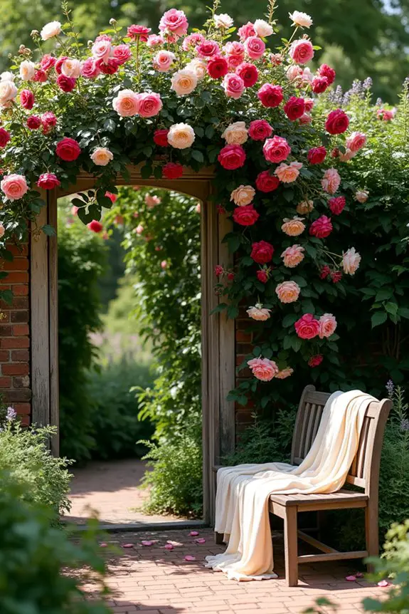 vertical rose garden aesthetics