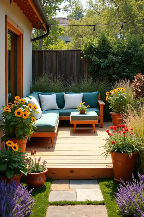 vibrant outdoor color contrasts