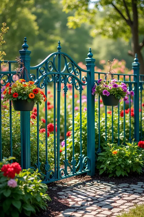 wrought iron garden elegance