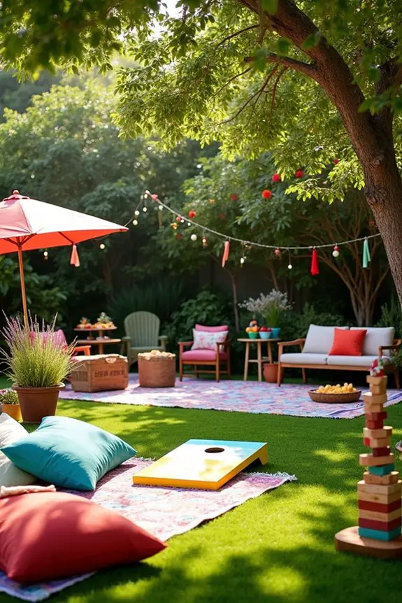 zoned areas enhance party flow