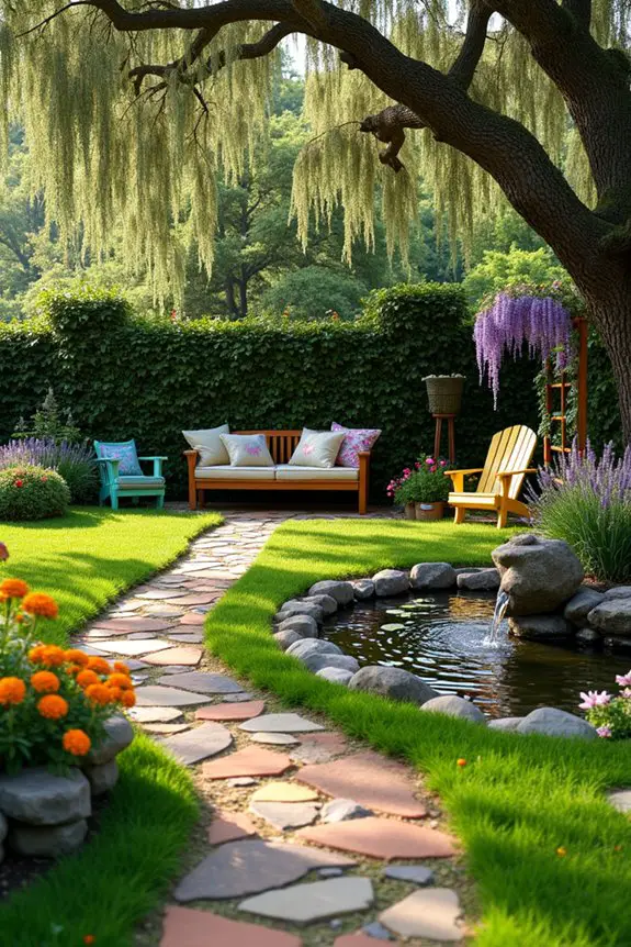 aesthetic functional garden features