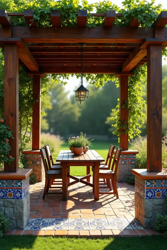 artisan tile garden accents