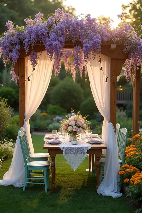 artistic shaded garden retreat