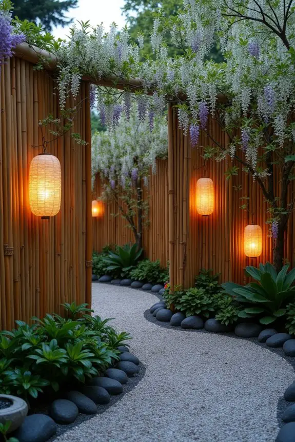 bamboo fence for tranquility