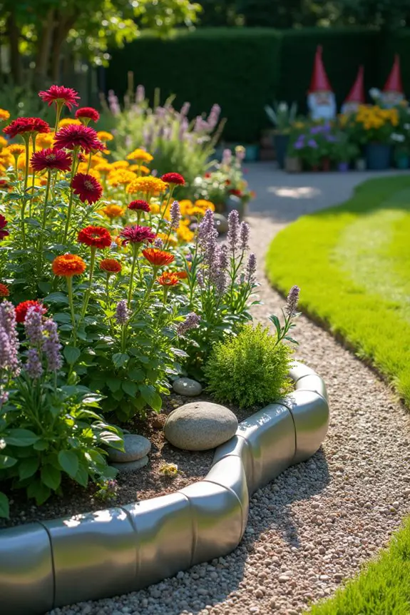 bespoke metal garden borders