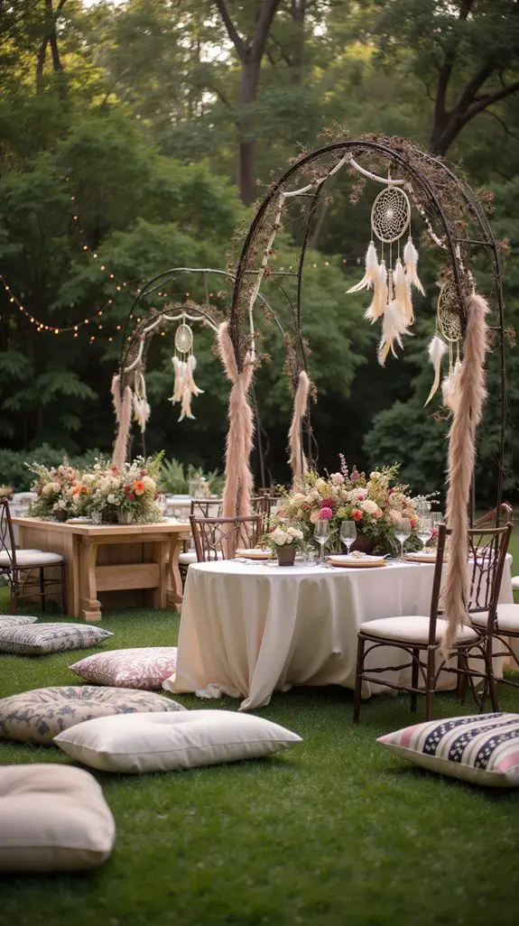 bohemian dreamcatcher garden decor