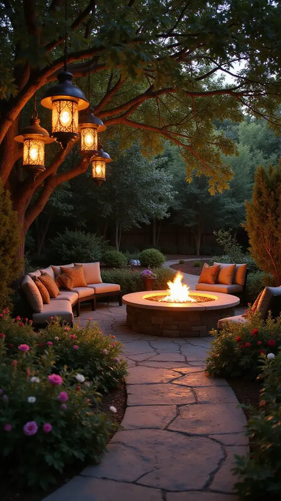 candlelit fire pit gatherings