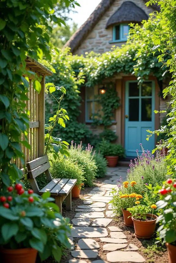 charming edible cottage garden