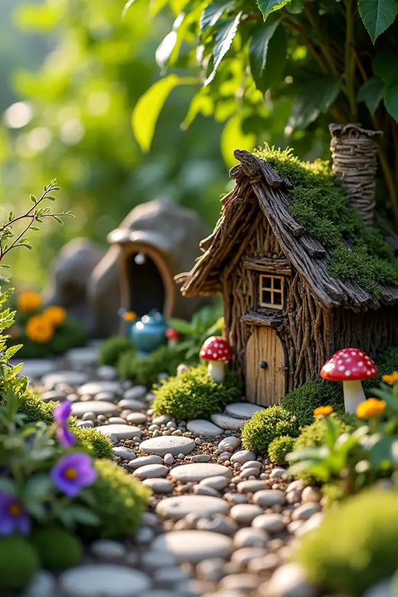 charming fairy house placements