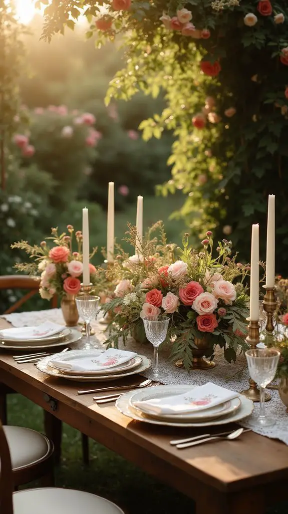charming garden dining experience