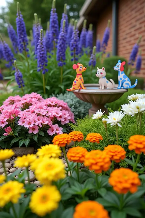 colorful creative garden design