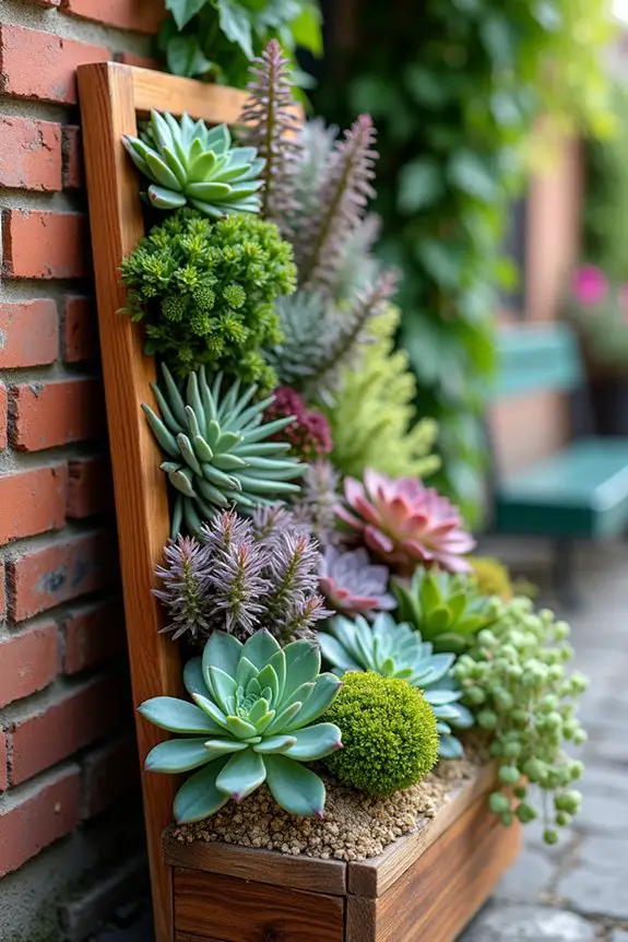 colorful succulent garden design