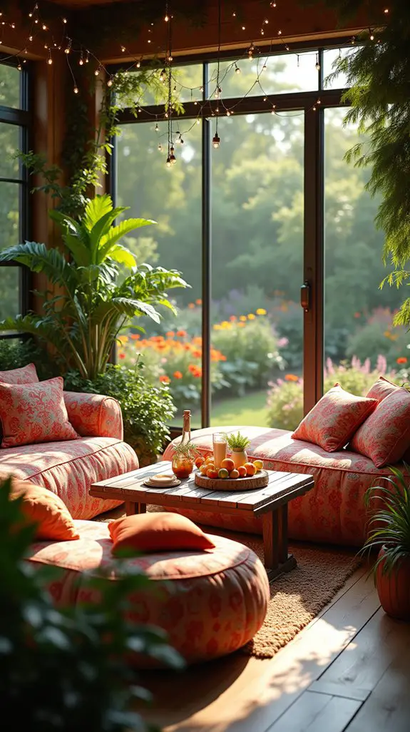 comfortable seating and entertainment