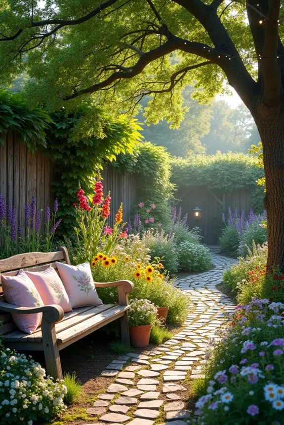 cottage garden element arrangement