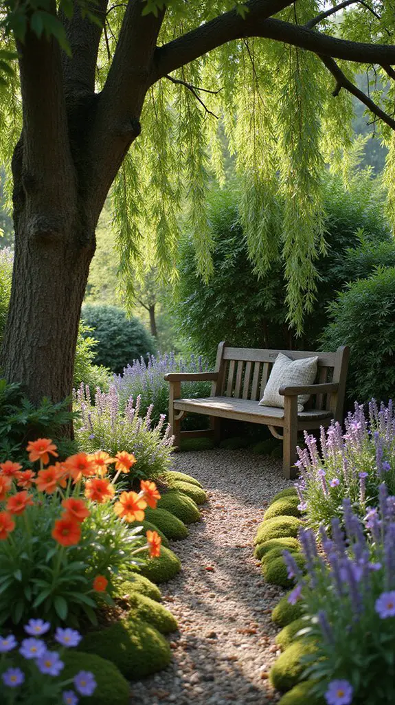 cozy garden retreat space