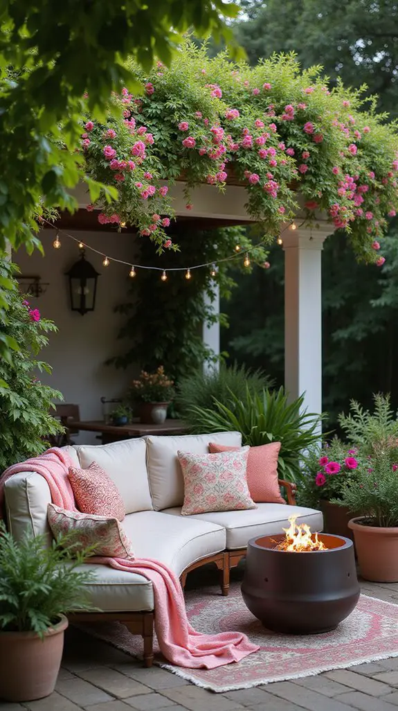 cozy outdoor living space