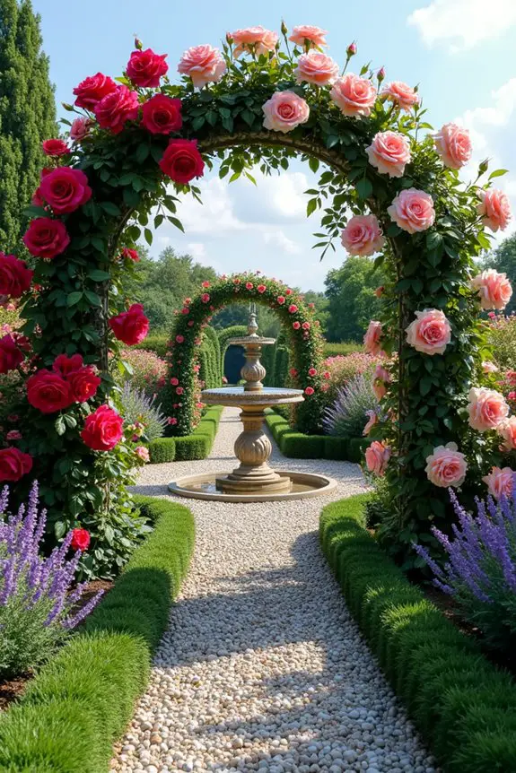 creative rose garden designs
