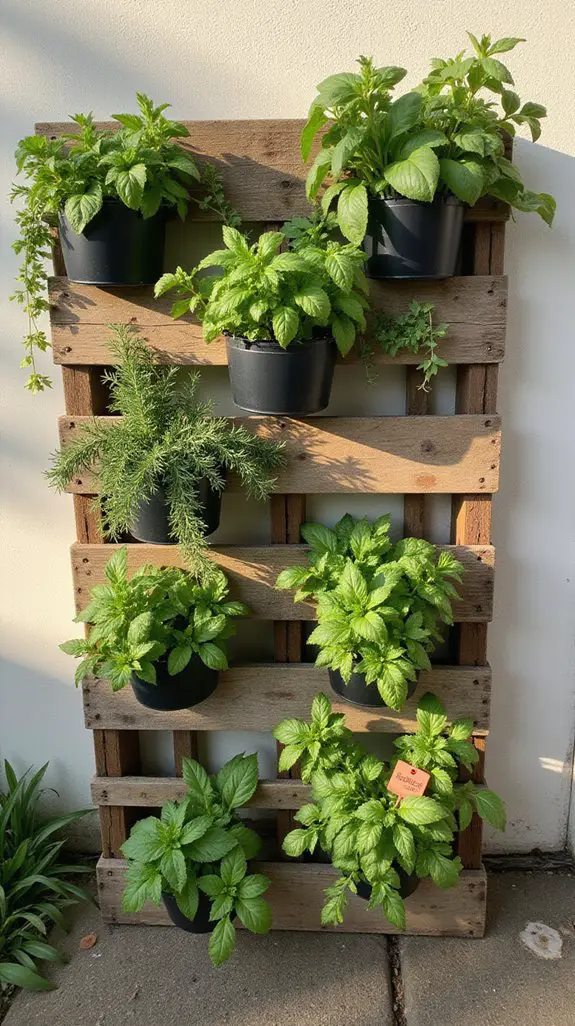 creative vertical herb gardening
