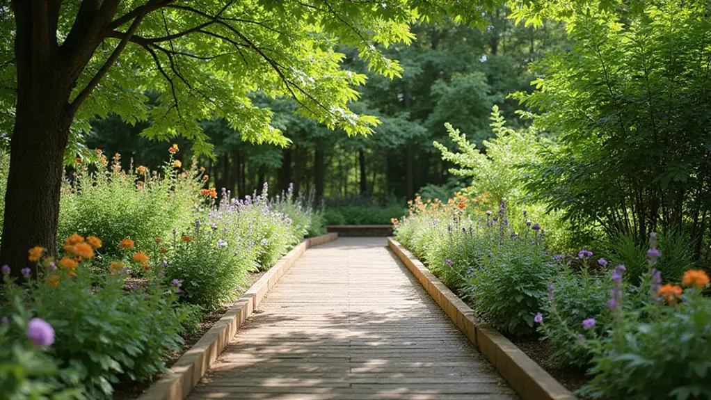 creative wood garden borders