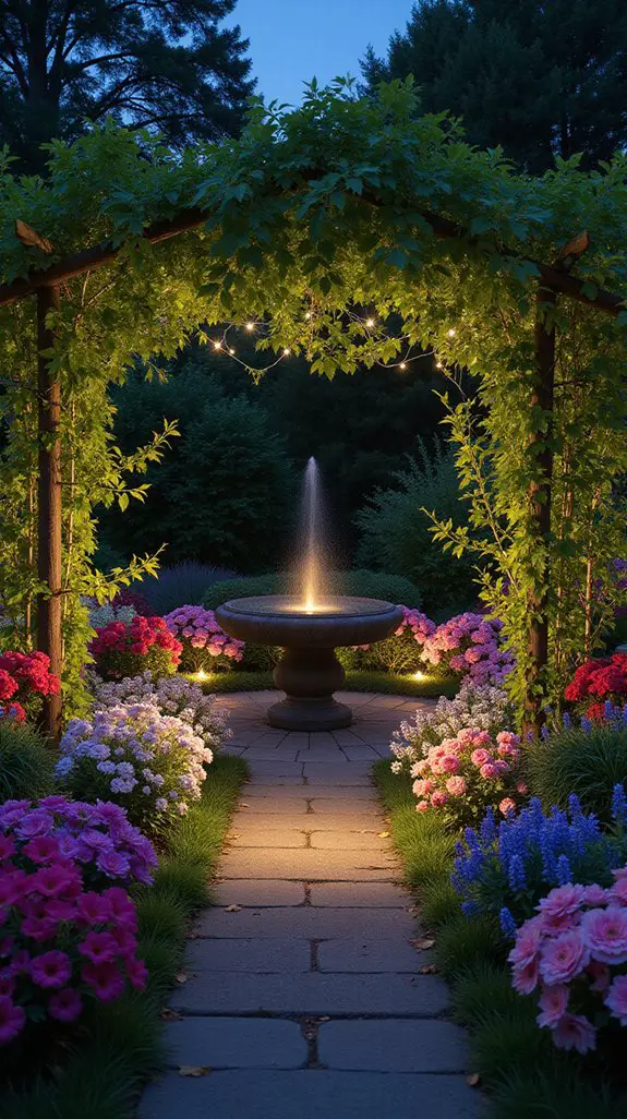 dynamic garden spotlight illumination