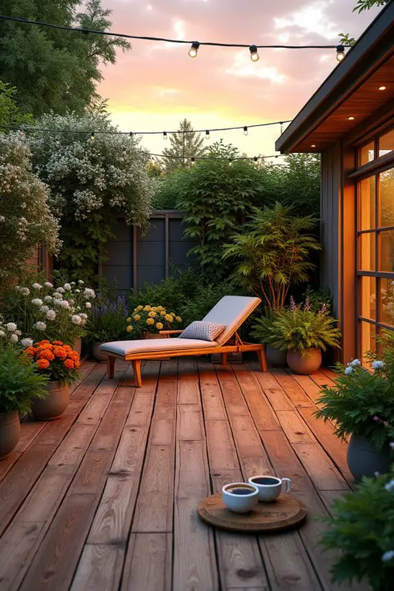 eco friendly garden deck design
