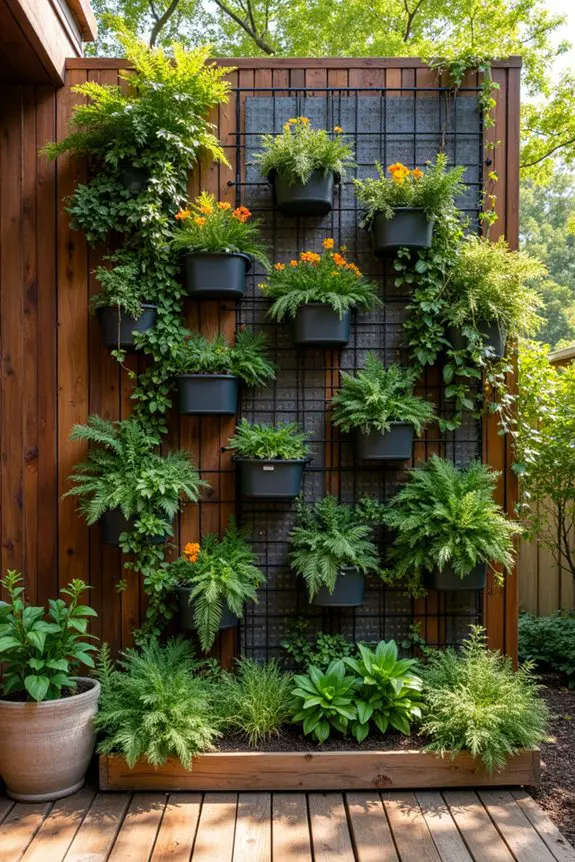 eco friendly vertical garden materials