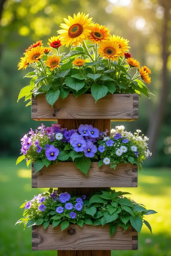 edible flower bed gardening