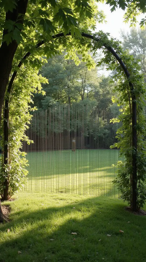 elegant functional garden boundary