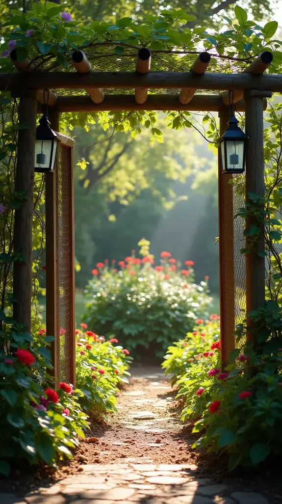 elegant open garden views