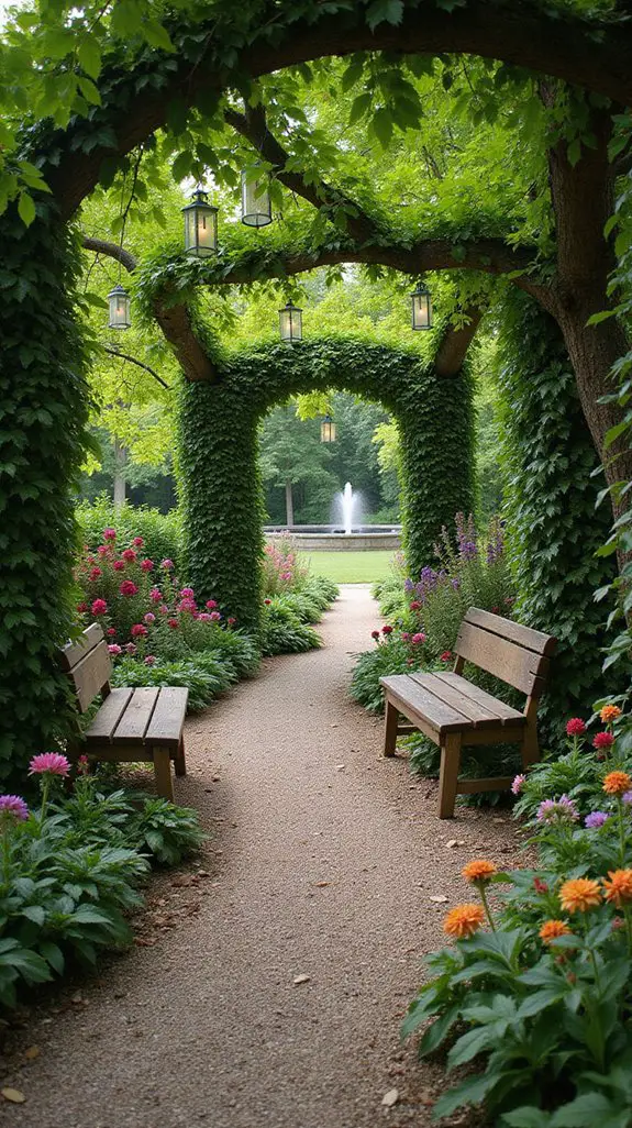 enchanting garden maze retreat