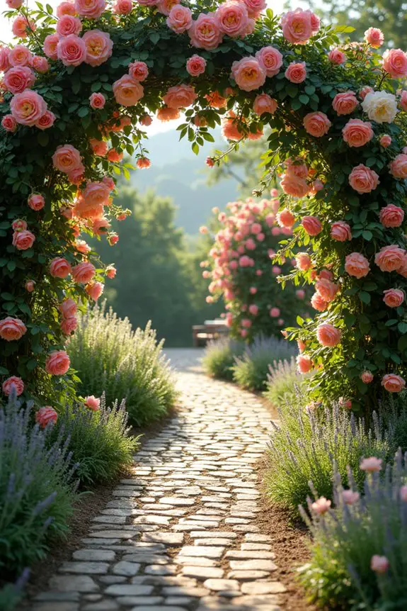 enchanting rose pathway journey
