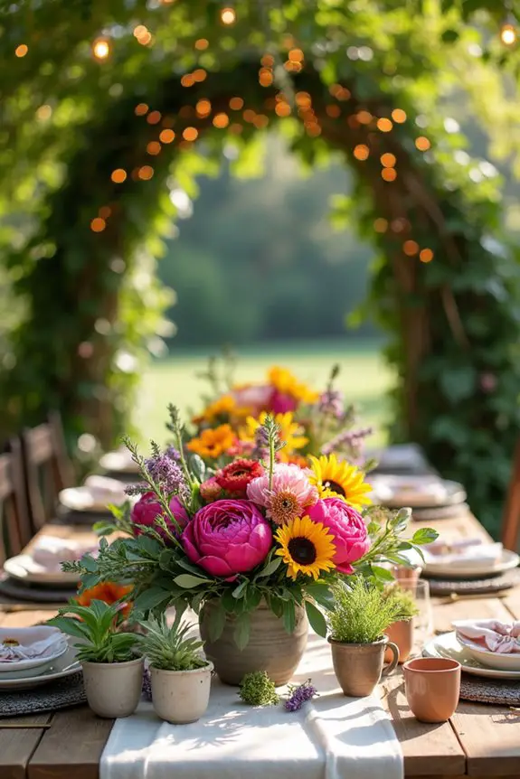 floral arrangements enhance atmosphere