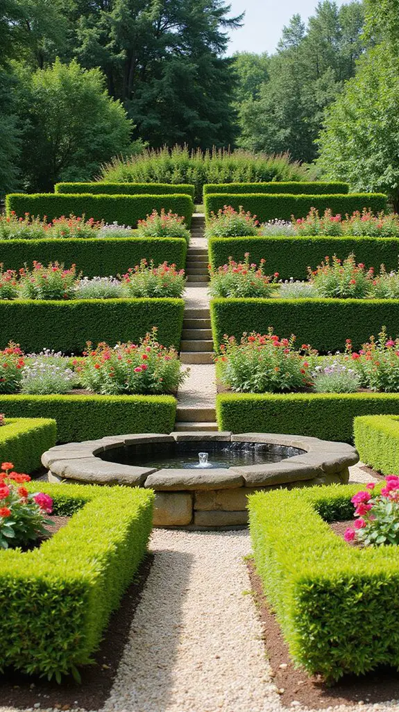 formal terrace garden elegance