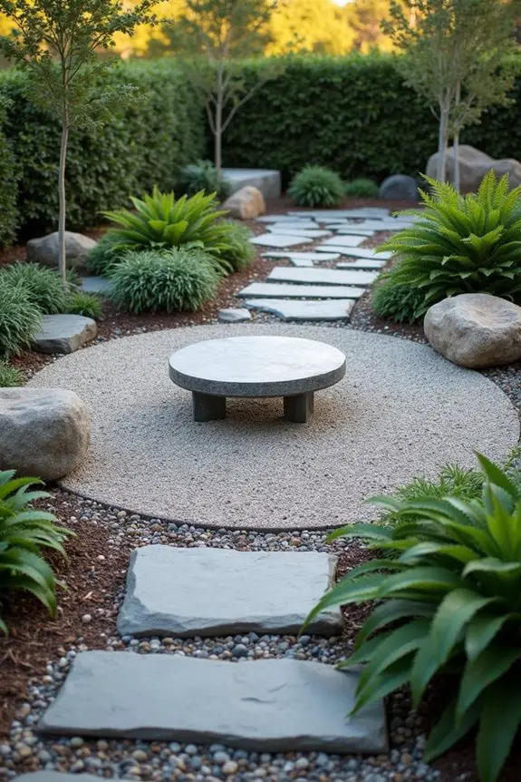 geometric gravel garden designs