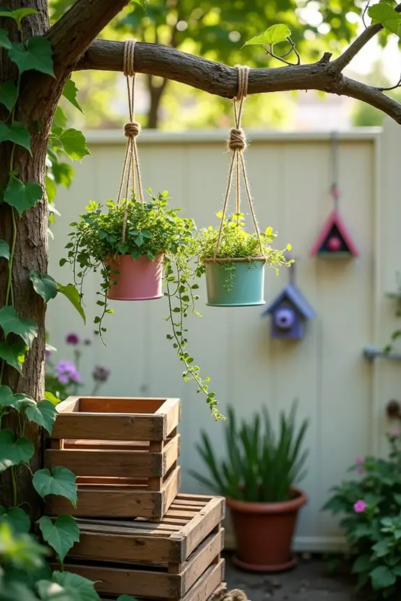 hanging garden art installations