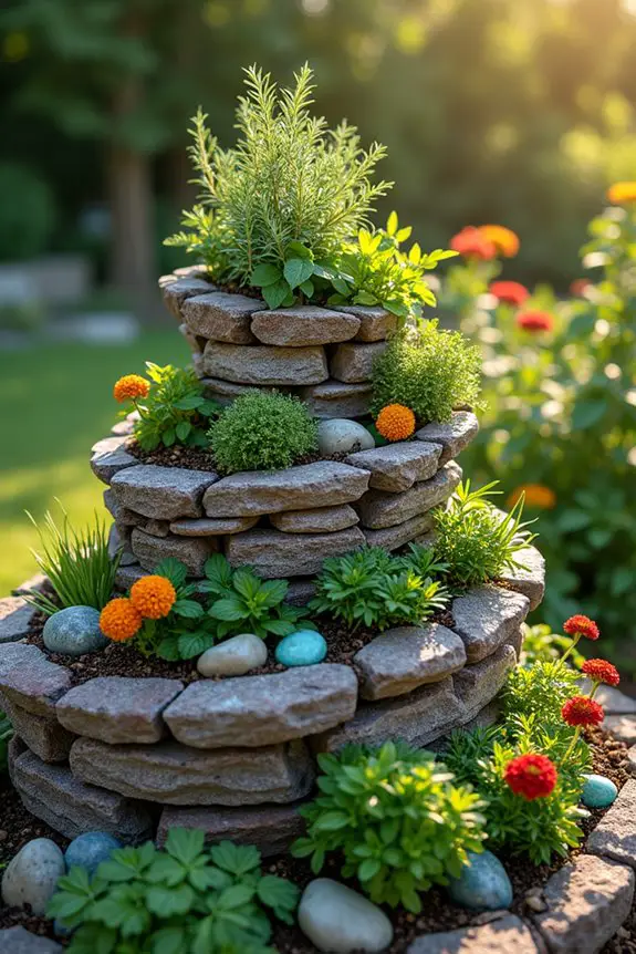 herb spiral garden design