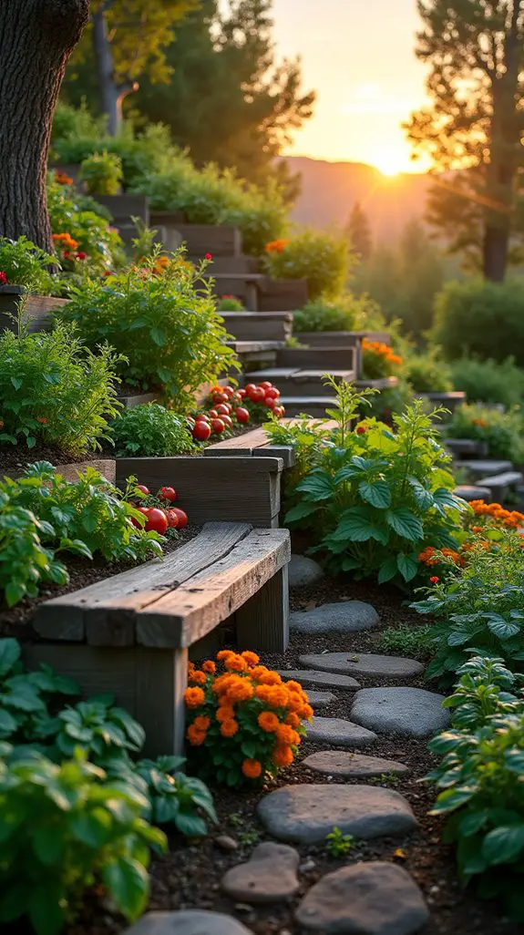 hillside garden design techniques