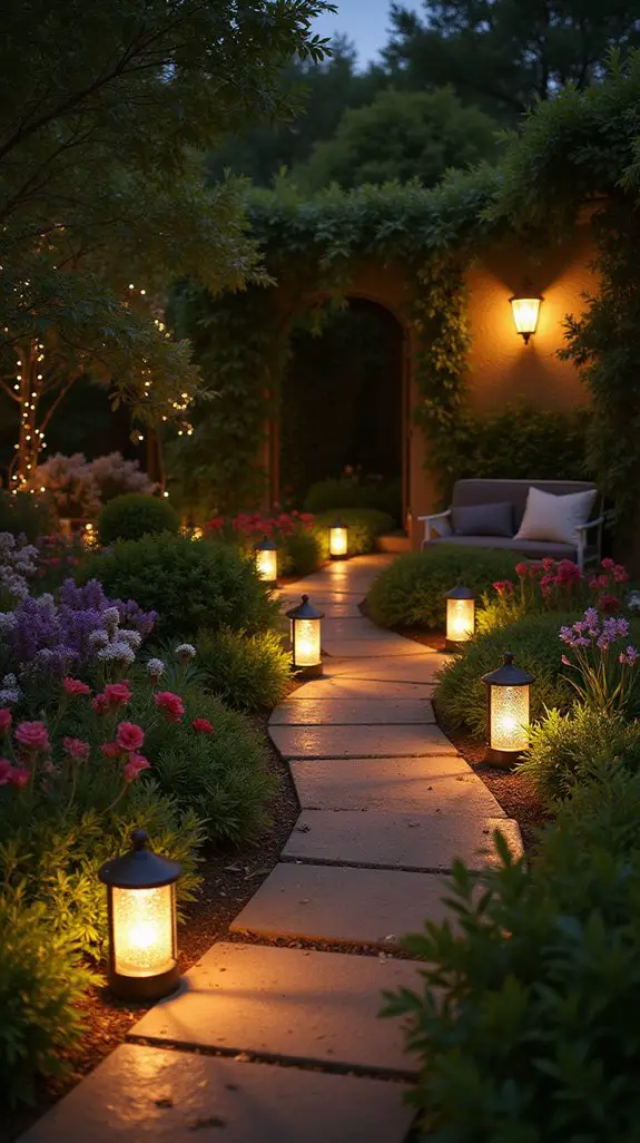 illuminated garden aesthetics achieved