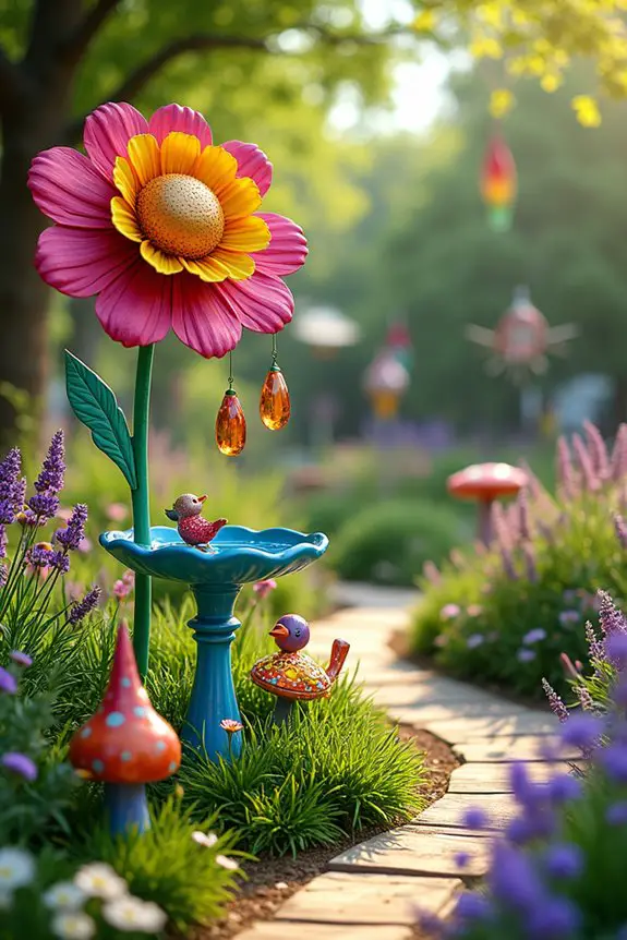 interactive garden sculpture experience