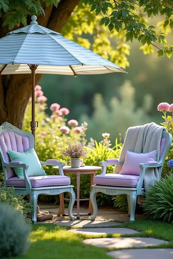 inviting garden furniture arrangement