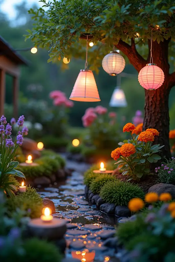 magical lighting transforms gardens