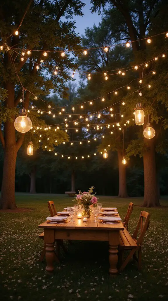 magical outdoor string lights