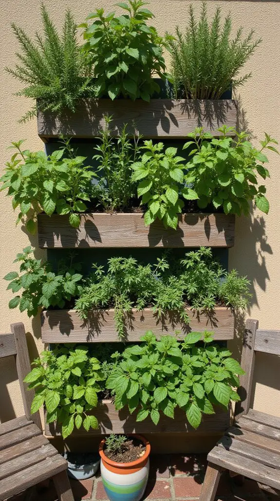 maximize space with herbs