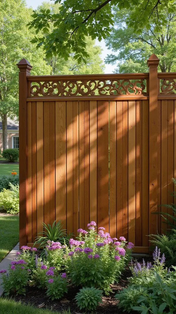 modern vertical slatted fencing