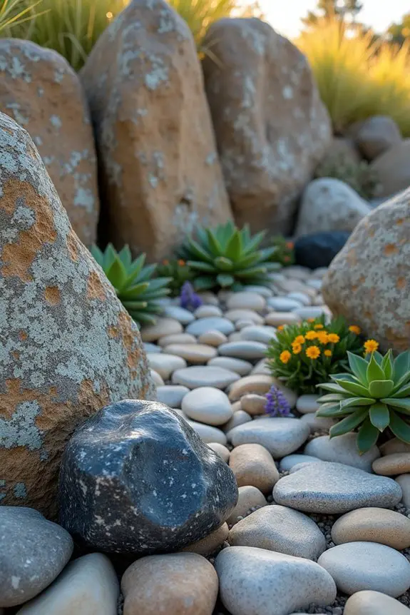 natural rock garden harmony