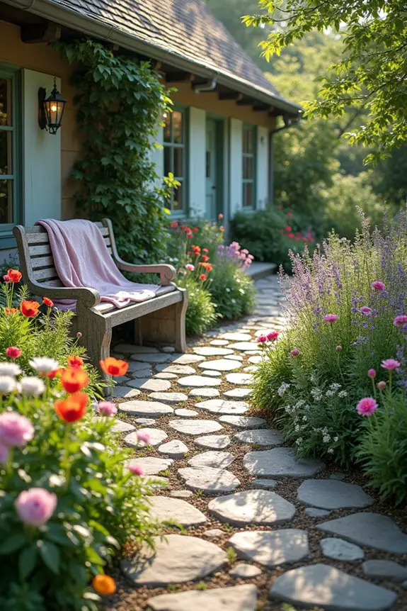 natural stone garden pathways