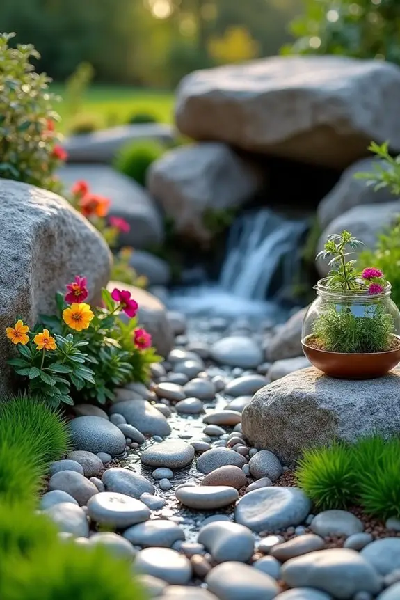natural stones enhance gardens